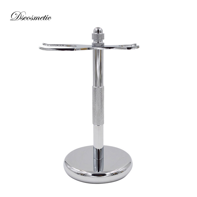 Safety Razor Handle - Luksusowy chromowany stojak na maszynkę do