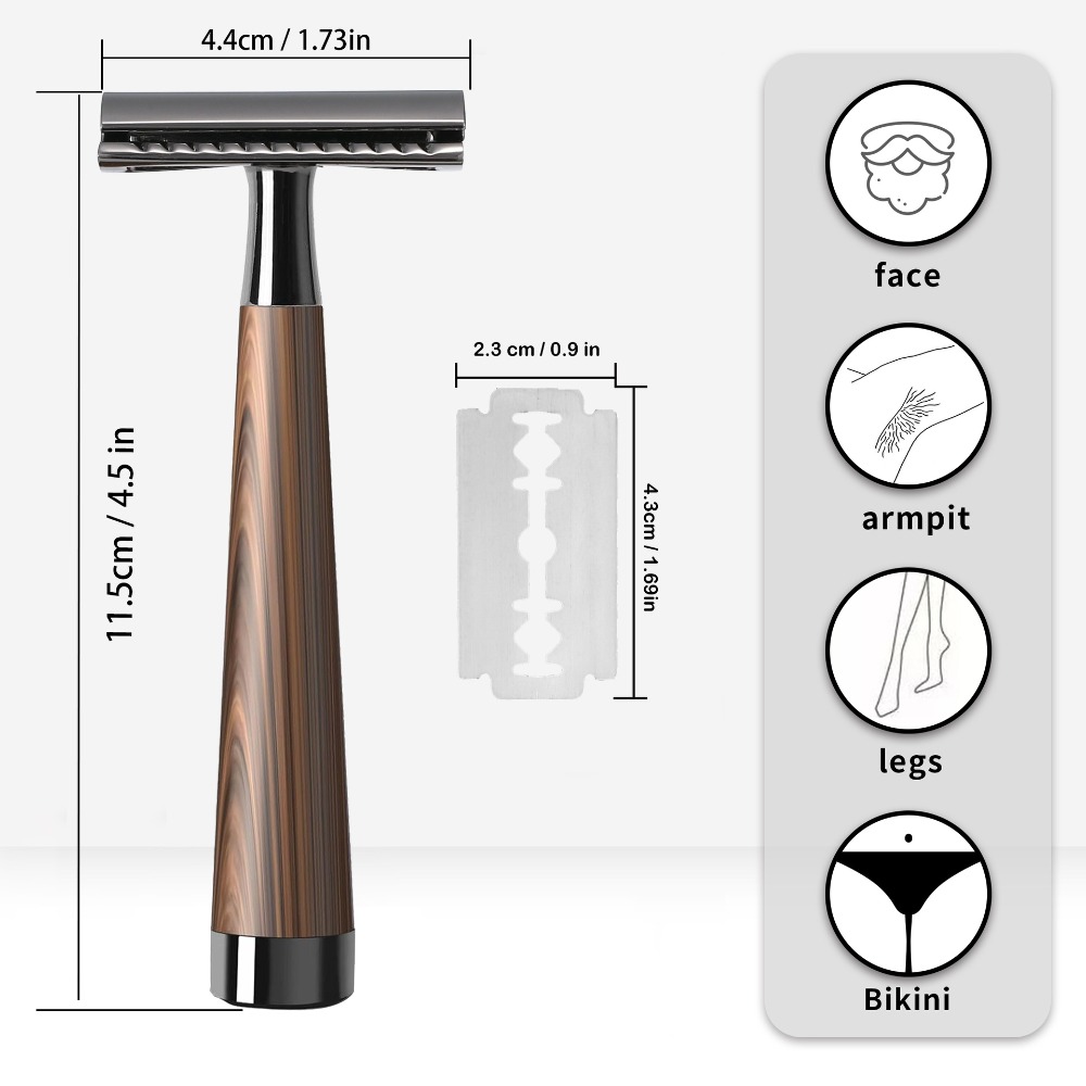 Safety Razor Handle - Profesjonalna maszynka do golenia z podwójnym